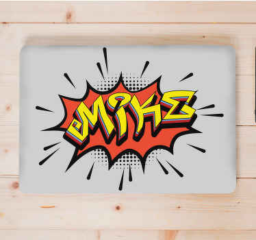 Comic Style Name laptop skin - TenStickers