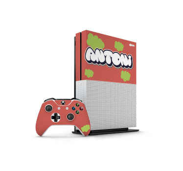 Vita graffiti gröna bubblor xbox hud - Tenstickers