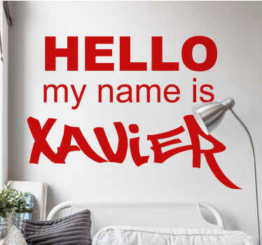 Decore sua parede ou qualquer superfície plana com nosso vinil autocolante decorativo personalizado de graffiti com nome personalizado. é adequado para espaço de crianças e adolescentes.