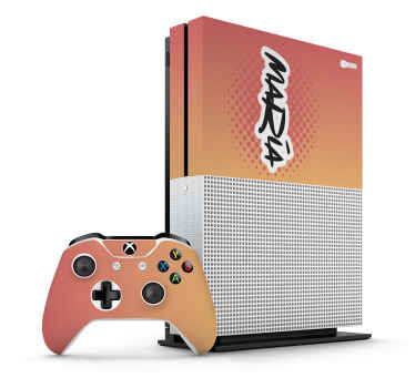 Swag graffity stil orange bakgrund xbox hud - Tenstickers
