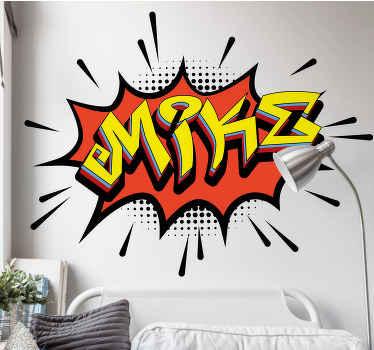 Bombing style graffiti personalised sticker - TenStickers