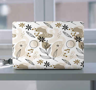 Botanical Element Composition laptop skin - TenStickers