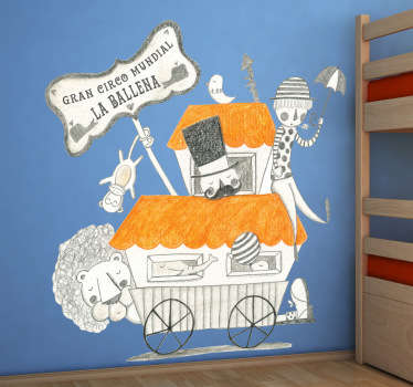 Sticker bambini circo ambulante - TenStickers
