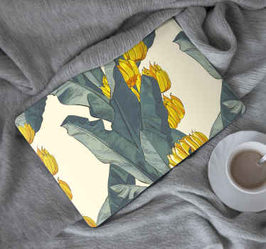 Bananų medžio meninio modelio nešiojamojo kompiuterio odos - „Tenstickers“