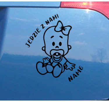 Naklejka Dziecko w aucie Dziecko jest z nami na pokładzie - TenStickers