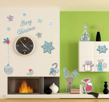 Merry Christmas Festive Sticker - TenStickers