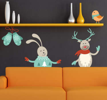 Sticker rennes Noël - TenStickers