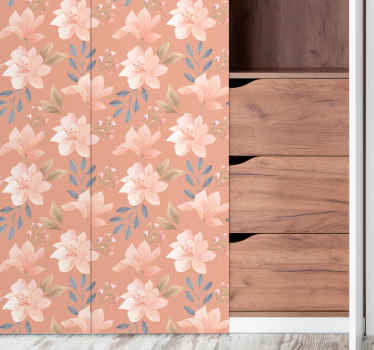 Autocolantes para móveis Pintados à mão em aquarela floral - TenStickers