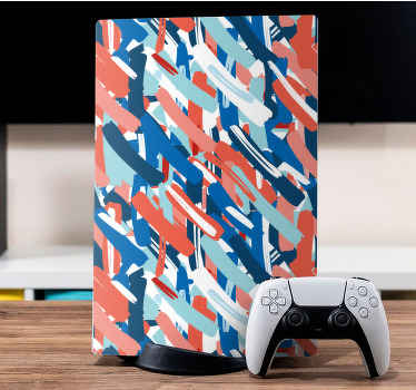 Vibrant Abstract Motif PS5 skin - TenStickers