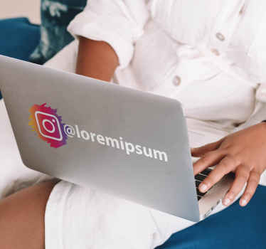 Klebeschilder Instagram social media logo - TenStickers