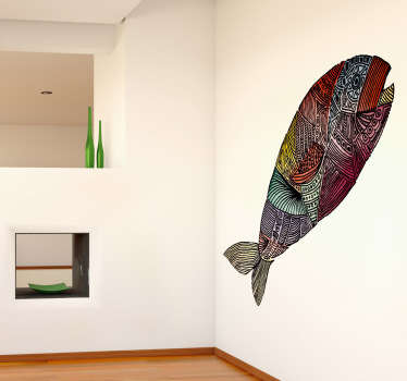 Wall sticker pesce stilizzato - TenStickers