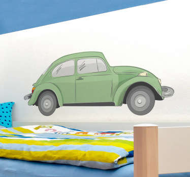 绿色甲虫装饰贴纸 - TenStickers