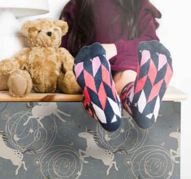 Pegasus egyszarvú bútor matrica - TenStickers