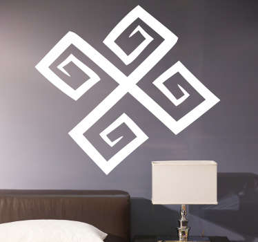 Add a edgy style to your living room, lounge or bedroom with this abstract decor design.