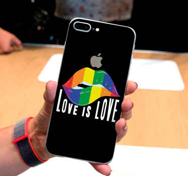 Pride day  lips concept iPhone sticker - TenStickers