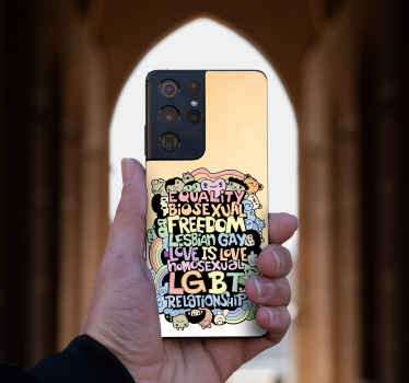 Lgbt 三星贴纸的手绘名字 - TenStickers