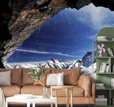 山の上の雪のステッカー - TENSTICKERS