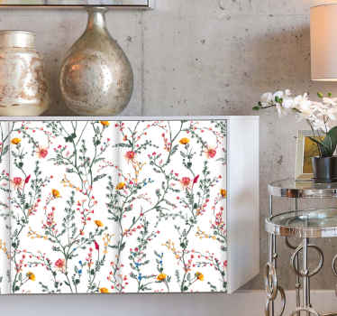 Thin minimalistic garden flower furniture decal - TenStickers