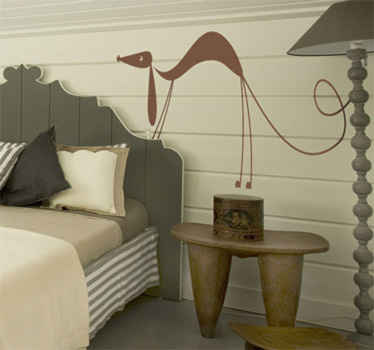 Vinilo decorativo perro enfurecido - TenVinilo