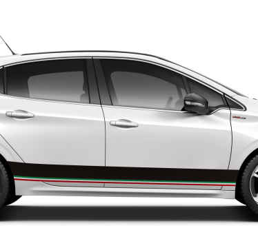 Adesivo bandiera Bandiera italiana orizzontale - TenStickers