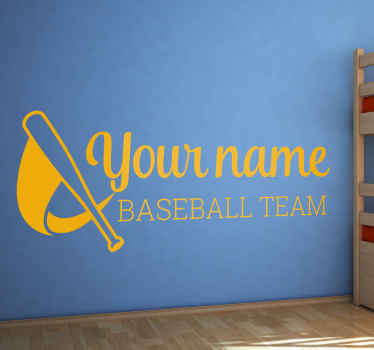 Personalized Basketball Team Name wall sticker - TenStickers