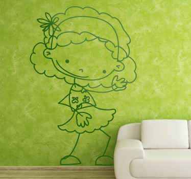 Sticker Babykamer Meisje Dansen - TenStickers