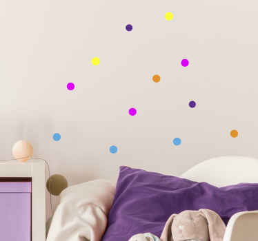 Vinilo infantil confeti de colores - TenVinilo