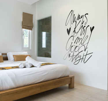 Dekorativt klistermærke kiss me - TenStickers