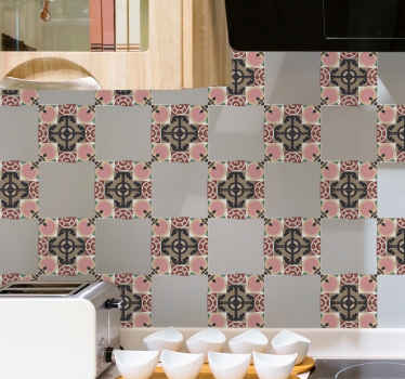Prosperveil 19PCS Black Marble Mosaic Wall Tile Transfers Stickers Self Adhesive Waterproof Kitchen Bathroom Tile Wall Sticker Vinyl Art Decals Home Decoration 10 x 10 cm