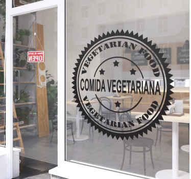 Adhesivo decorativo comida vegetariana - TenVinilo