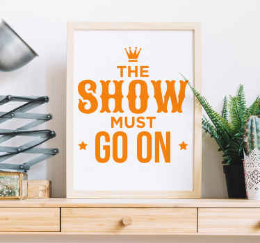 Queen typographic message lyric wall sticker - TenStickers