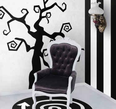 Autocolant de halloween cu arborele burtonian - TenStickers