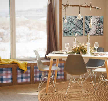 Vinilo para mueble Cuadrados Vichy - TenVinilo