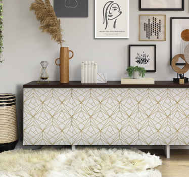 Vinilo Adhesivo para Muebles y Pared Hojas Elegantes de Color Cobre 40 x 200 cm Fondo Blanco VNL-122 