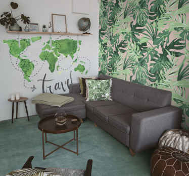 Vinilo decorativo mapamundi travel - TenVinilo