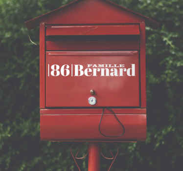 Sticker boîte aux lettres personnalisable - TenStickers