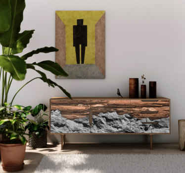 Firewood and stone furniture sticker - TenStickers