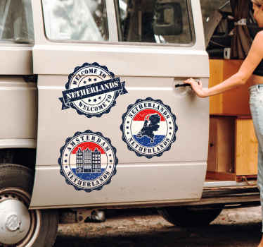 Camper stickers oud Hollands - TenStickers