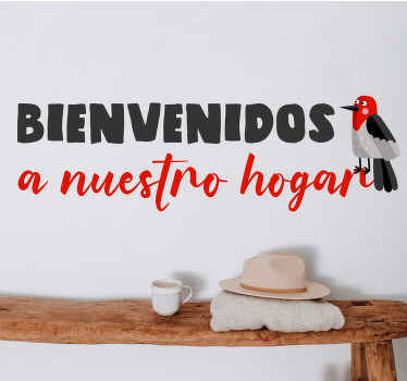 Você adoraria este simples vinil autocolante decorativo de Vinil decorativode texto de boas-vindas em seu espaço. é original, fácil de aplicar e pode ser removido facilmente.