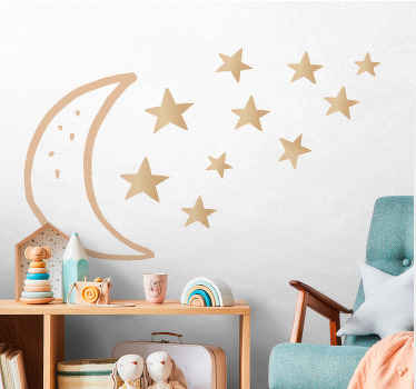 Celestial Bodies and Night Sky kid's sticker - TenStickers