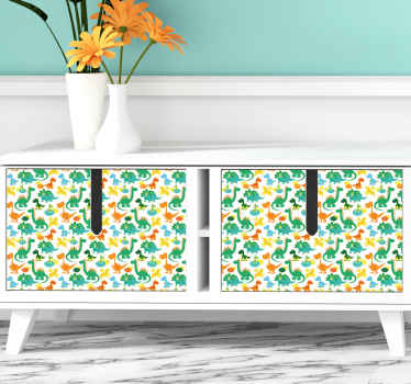 Adesivo modelli di dinosauri colorati - TenStickers