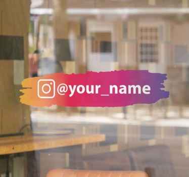 Klebeschilder Personalisierte malstrich instagram - TenStickers