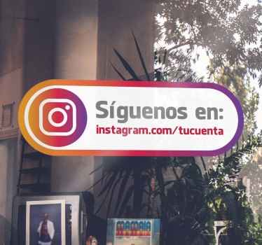 Vinilo escaparate tienda instagram - TenVinilo