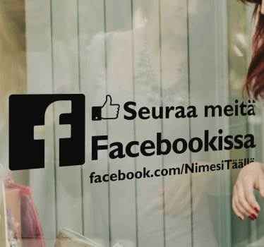 Facebook-liiketoiminnan ikkunan tarra - Tenstickers