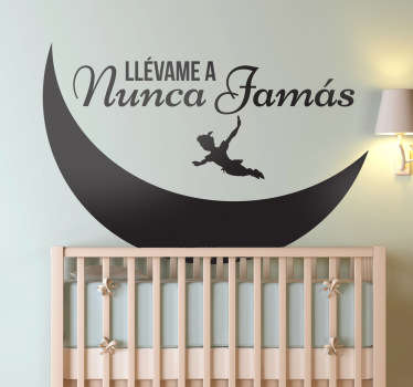 Vinilo infantil Nunca Jamás - TenVinilo