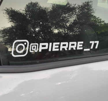 Sticker Voiture Instagram style racing - TenStickers