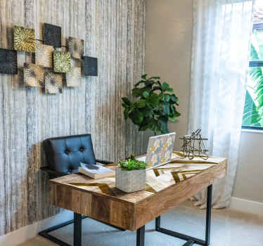 Vinilo oficina chevron geométrico para mesa - TenVinilo