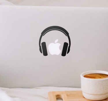 Autocolante decorativos de DJ Fones de ouvido macbook - TenStickers