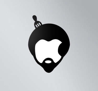 Vinilo para mac peinado afro - TenVinilo