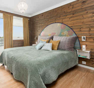 Oriental fan headboard decal - TenStickers